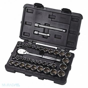 WESTWARD Skt Wrch St Chrm 12Pt 1/4 - 1 in, 53PN34