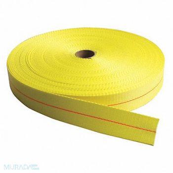 BULK-STRAP Bulk Webbing Yellow 150 ft L 2 W, 53PW78