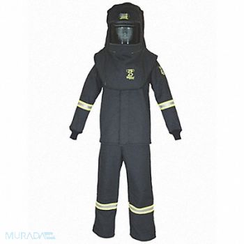 OBERON COMPANY Arc Flash Suit Kit Gray 5XL, 53PX32