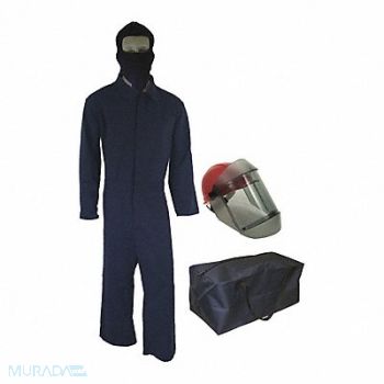 OBERON COMPANY Arc Flash Suit Kit Navy Blue XL, 53PX60