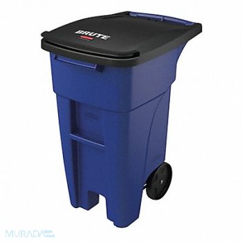 RUBBERMAID COMMERCIAL PRODUCTS Trash Can Free-Standing Roll Out 32 gal., 53PY26