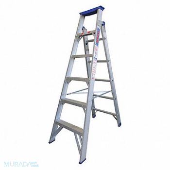 TIVOLI Dual Purpose Ladder 6 ft H Aluminum, 53TX48