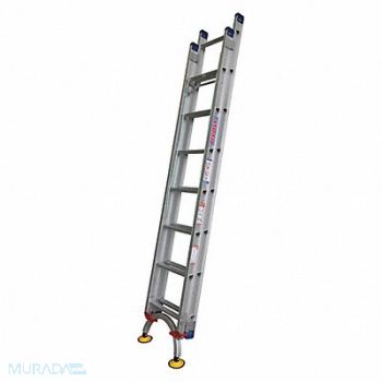 TIVOLI Extension Ladder Size 16 ft Aluminum, 53TX51