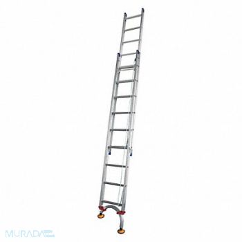TIVOLI Extension Ladder Size 20 ft Aluminum, 53TX52