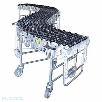 NESTAFLEX Skate Wheel Conveyor Flex 23 ft 2 Max L, 53UC63