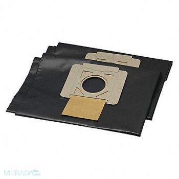 NILFISK Vacuum Bag Plastic 1-Ply Reusable PK5, 53UE44