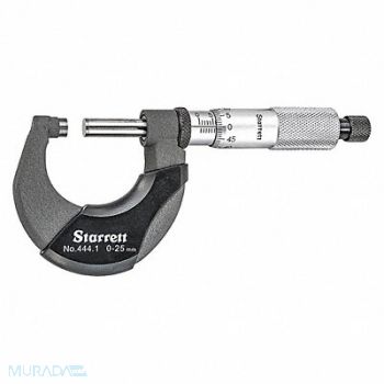 STARRETT Outside Micrometer 3 to 4 Range Ratchet, 53VC85