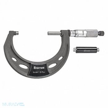 STARRETT Outside Micrometer 5 to 6 Range Ratchet, 53VC87