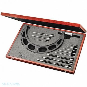 STARRETT Anvil Micrometer Set 150 to 300mm Range, 53VD34