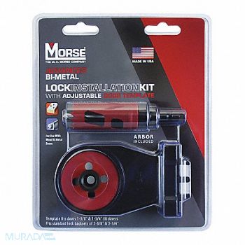 MORSE Hole Saw Kit Saw Range 3/4 to 2-1/2, 53WP36