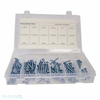 GRAINGER APPROVED Tapping Screw Assortment std. 94 pcs., 53WR10