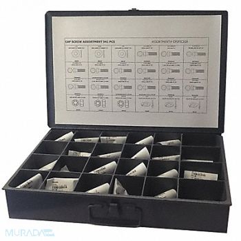 GRAINGER APPROVED HexHeadCap Screw Asrtmnt No ofPieces 898, 53WR26