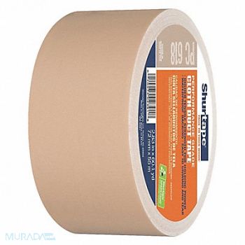 SHURTAPE Duct Tape Beige 2 13/16 in x 60yd 10 mil, 53XM26