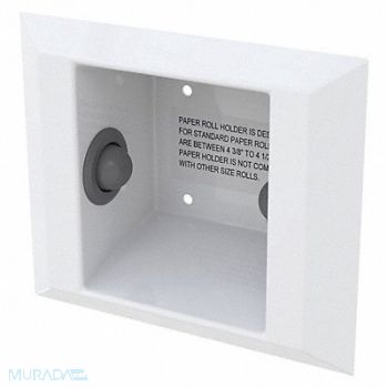 BESTCARE Toilet Paper Holder (1) Roll Powder, 53XU67