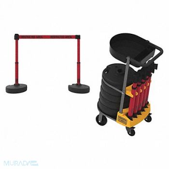 BANNER STAKES PLUS Cart Pkg w/Tray Restricted Area, 53XV88