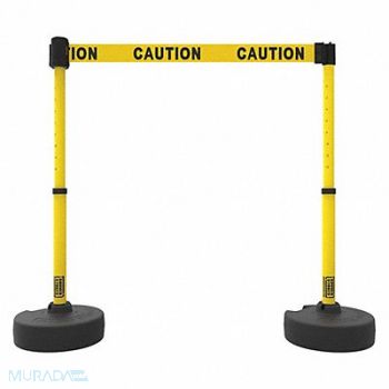 BANNER STAKES PLUS Barrier Set X2 Yellow Caution, 53XV99