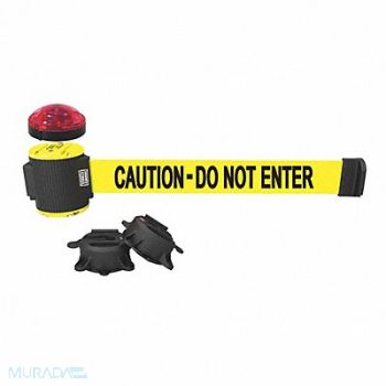 BANNER STAKES Belt Barrier Matte Yellow Belt, 53XW47