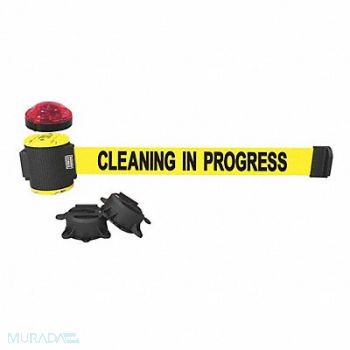 BANNER STAKES Belt Barrier Matte Yellow Belt, 53XW49