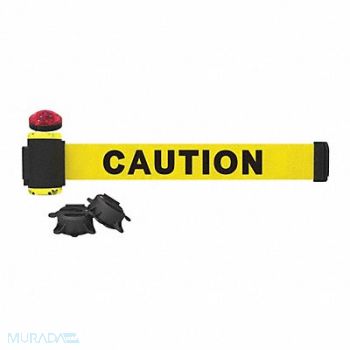 BANNER STAKES Belt Barrier Matte Yellow Belt, 53XW58