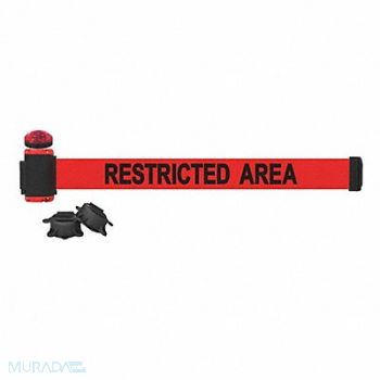 BANNER STAKES Belt Barrier Matte Red Belt, 53XW66