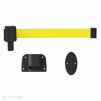 BANNER STAKES Belt Barrier Matte Yellow Belt, 53XW73
