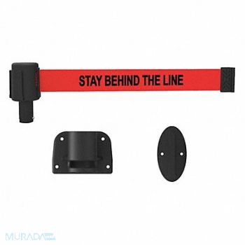 BANNER STAKES Belt Barrier Matte Red Belt, 53XW74