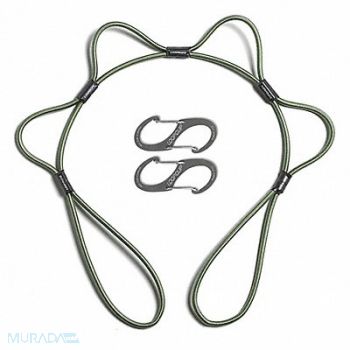 ABILITY ONE Bungee Cord 36 L End Type Hook and Loop, 53YH87