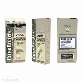 ABILITY ONE Lightstick 3 hr Duration 6 L PK10, 53YJ01