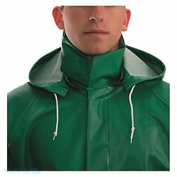TINGLEY Rain Hood Green Snaps Polyester/PVC, 53YJ92