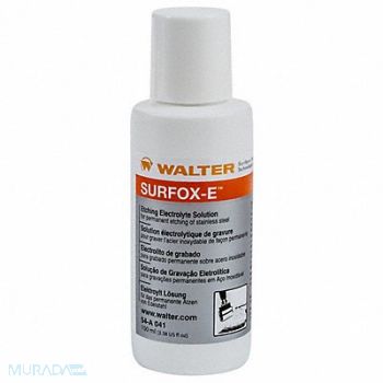 WALTER SURFACE TECHNOLOGIES Etching Solution 3.4 oz Bottle, 38Y269
