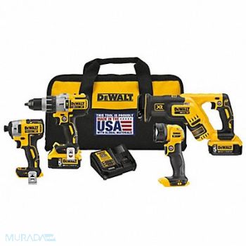 DEWALT Cordless Combination Kit 4 Tools 20V DC, 54DD03