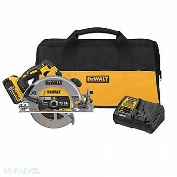 DEWALT Cordless Circ Saw Kit 7-1/4 in Blade Dia, 54DD21