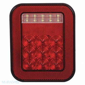 MAXXIMA Stop/Turn/Tail Light Rectangular Red, 54DE17
