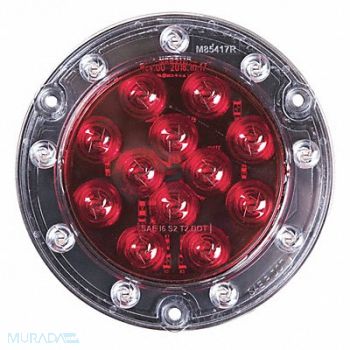 MAXXIMA Stop/Tail/Turn/Back-Up Light Round Red, 54DE38