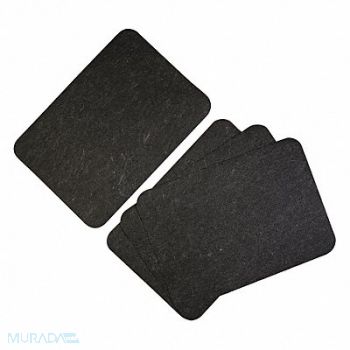 PIG Sink Dryer Mat Black Thickness 1/8 PK4, 54DE87