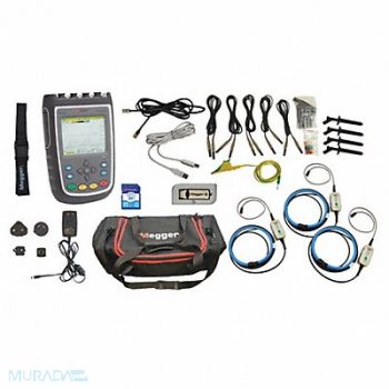MEGGER Power Quality Analyzer Kit 3 Phase 60 Hz, 54DF02