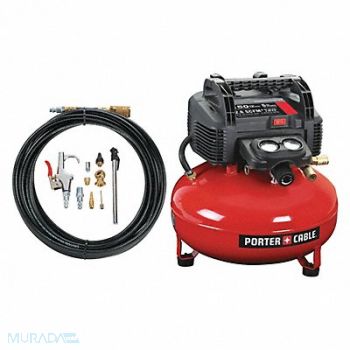 PORTER CABLE Portable Air Compressor 6 gal Pancake, 54DF06