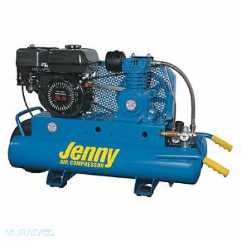 JENNY Portable Gas Air Compr 1 Stage 5 1/2 hp, 54DH94