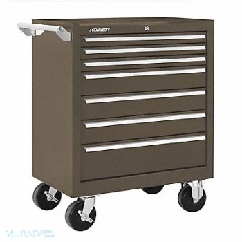 KENNEDY Rolling Tool Cabinet Brown Heavy Duty, 54DN18