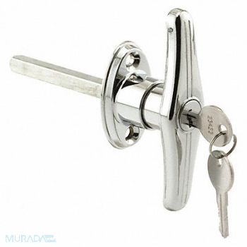 PRIME-LINE T Locking Handle Chrome Silver PR, 54DR98