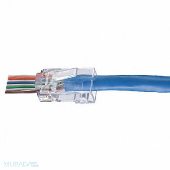IDEAL Modular Plug Category 6 Cable Clear PK50, 54DV78