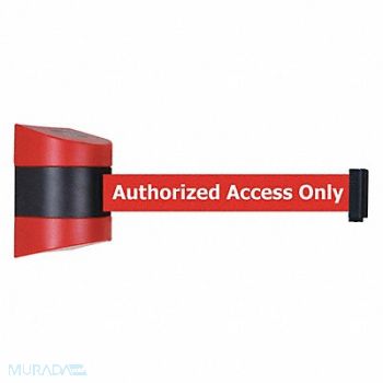 TENSABARRIER Retractable Belt Barrier Red 15 ft L, 54EE59