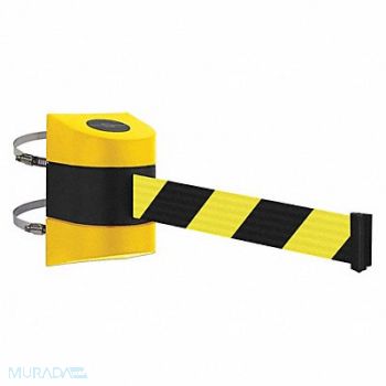 TENSABARRIER Barrier Post Plastic Post Yellow Finish, 54EE62