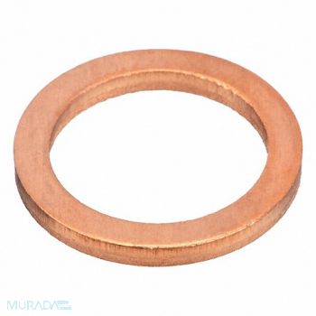 GRAINGER APPROVED Annld Wshr Plain Copper M13 18x2mm 50PK, 54FP84