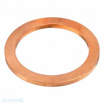 GRAINGER APPROVED Annld Wshr Plain Copper M21 28x2mm 25PK, 54FP98