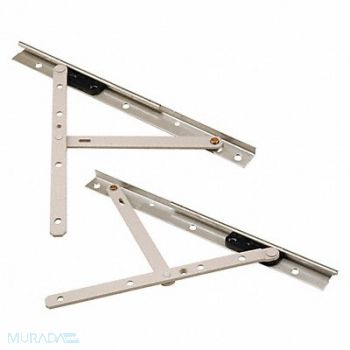 TRUE HARDWARE Casement Window Hinge Light Gray 10 L, 54FZ98