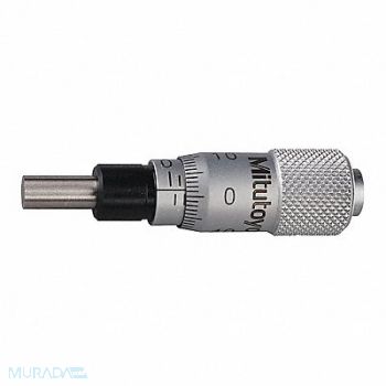 MITUTOYO Micrometer Head 0 to 6.5mm Range Steel, 54GE43