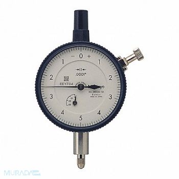 MITUTOYO Dial Indicator 0 to 0.025 Range White, 54GE64