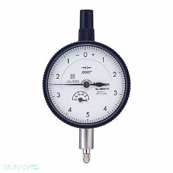 MITUTOYO Dial Indicator 0 to 0.050 Range White, 54GE66