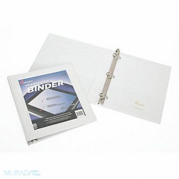 ABILITY ONE 3-Ring Binder 1-1/2 White, 54HD51